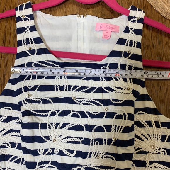 LILLY PULITZER | Striped Embroidered Dress 8👗 - Picture 9 of 13